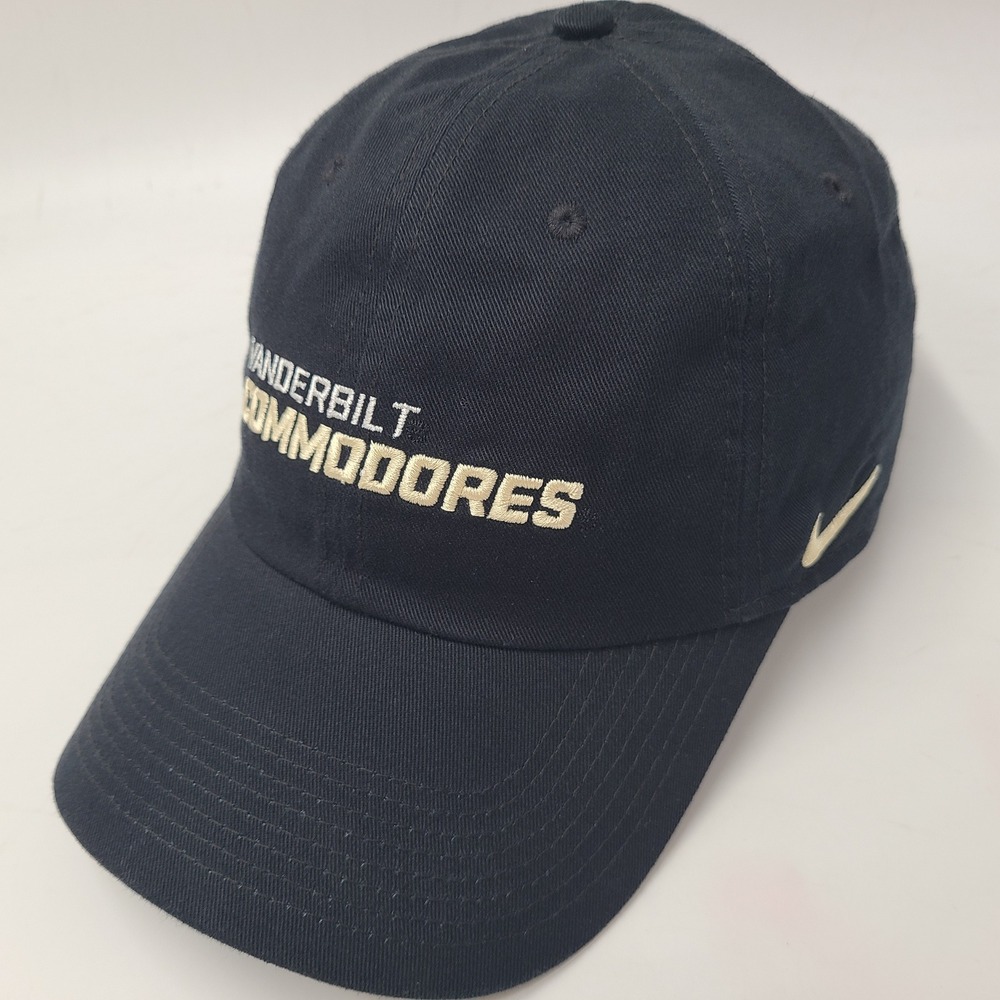 Vanderbilt‎ Commodores Hat Strapback Nike Black Gold NCAA Heritage86 Dri-Fit Men